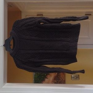 LL Bean grey fisherman sweater